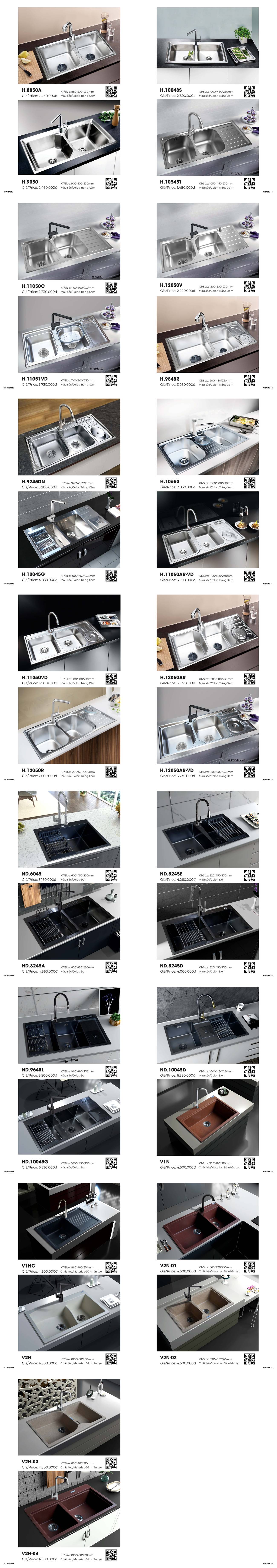 Thiết bị vệ sinh Việt Mỹ Catalogue và Bảng giá mới nhất /Page 7